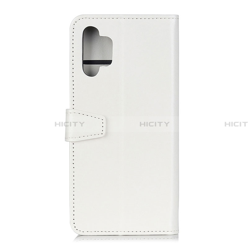 Coque Portefeuille Livre Cuir Etui Clapet A06D pour Samsung Galaxy A32 5G Blanc Plus