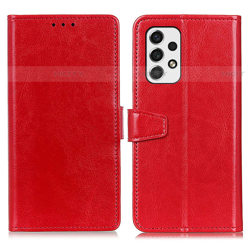 Coque Portefeuille Livre Cuir Etui Clapet A06D pour Samsung Galaxy A53 5G Rouge Plus