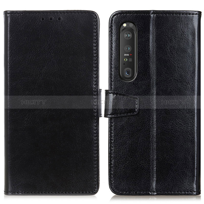 Coque Portefeuille Livre Cuir Etui Clapet A06D pour Sony Xperia 1 III Noir Plus