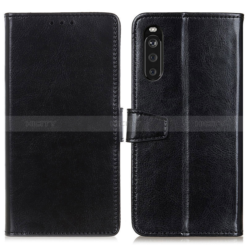 Coque Portefeuille Livre Cuir Etui Clapet A06D pour Sony Xperia 10 III Lite Noir Plus