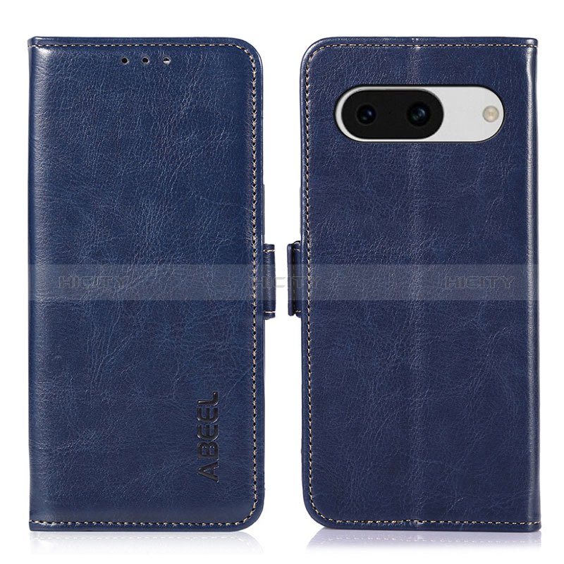 Coque Portefeuille Livre Cuir Etui Clapet A07D pour Google Pixel 8a 5G Bleu Plus