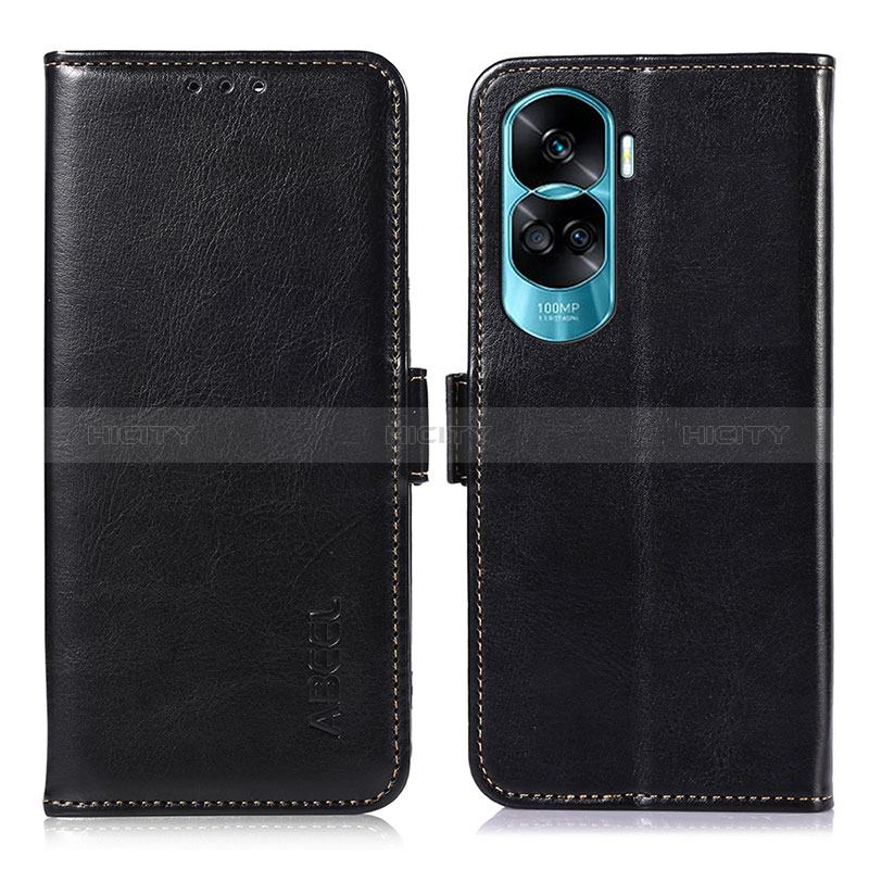 Coque Portefeuille Livre Cuir Etui Clapet A07D pour Huawei Honor 90 Lite 5G Noir Plus