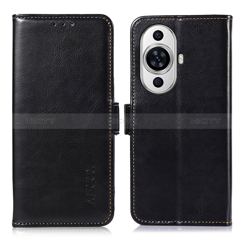 Coque Portefeuille Livre Cuir Etui Clapet A07D pour Huawei Nova 11 Noir Plus