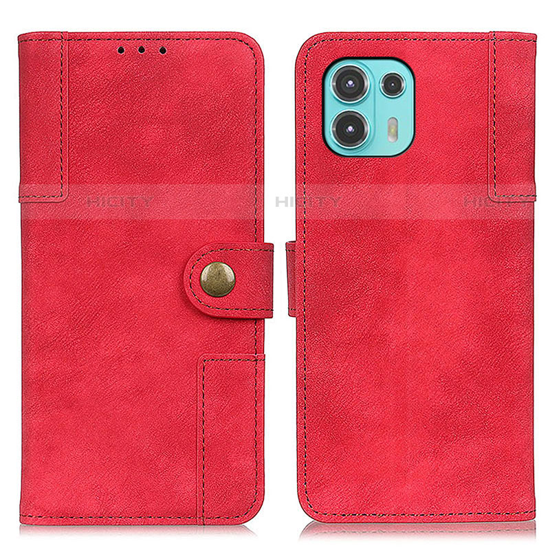 Coque Portefeuille Livre Cuir Etui Clapet A07D pour Motorola Moto Edge 20 Lite 5G Rouge Plus