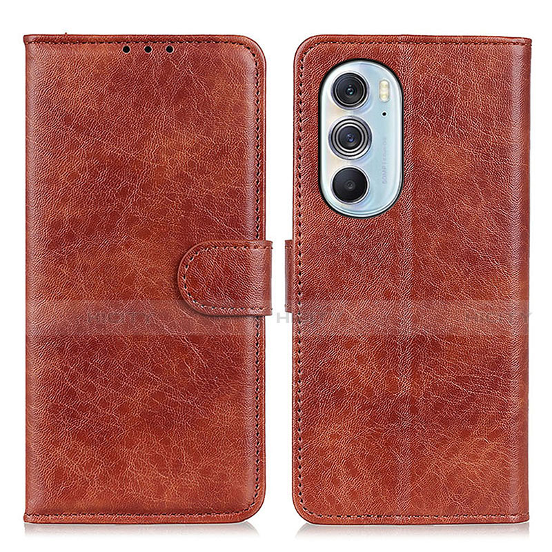 Coque Portefeuille Livre Cuir Etui Clapet A07D pour Motorola Moto Edge 30 Pro 5G Marron Plus