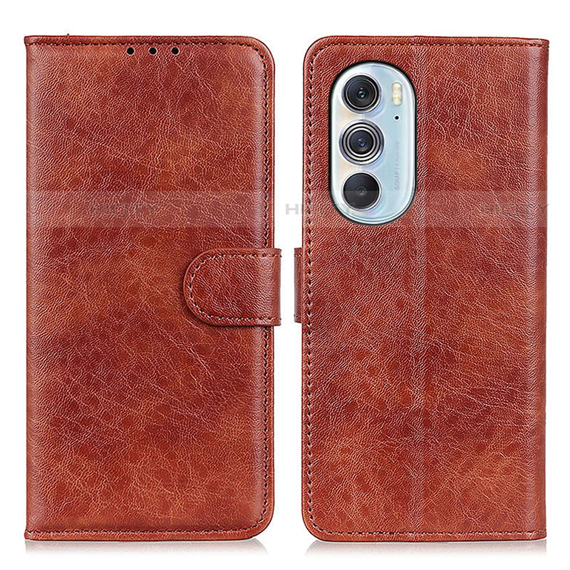 Coque Portefeuille Livre Cuir Etui Clapet A07D pour Motorola Moto Edge Plus (2022) 5G Marron Plus