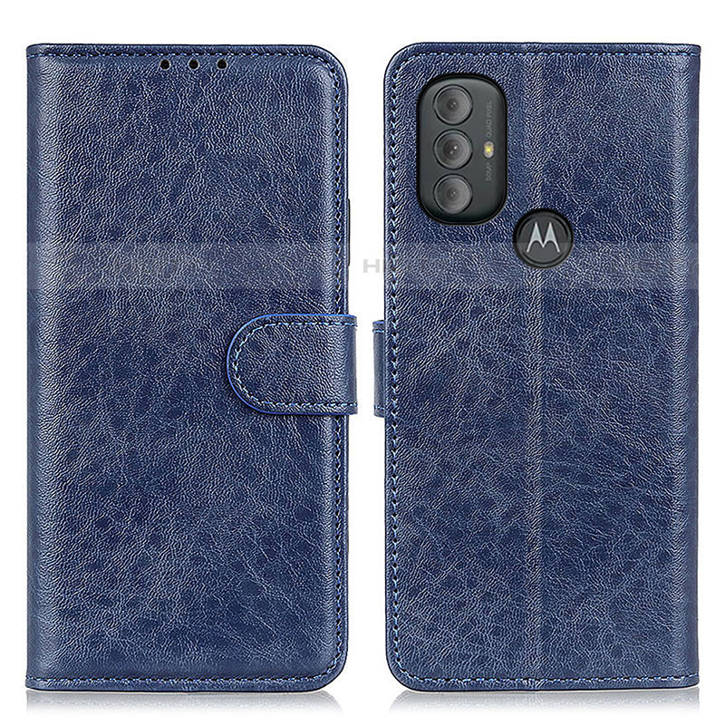 Coque Portefeuille Livre Cuir Etui Clapet A07D pour Motorola Moto G Play Gen 2 Bleu Plus