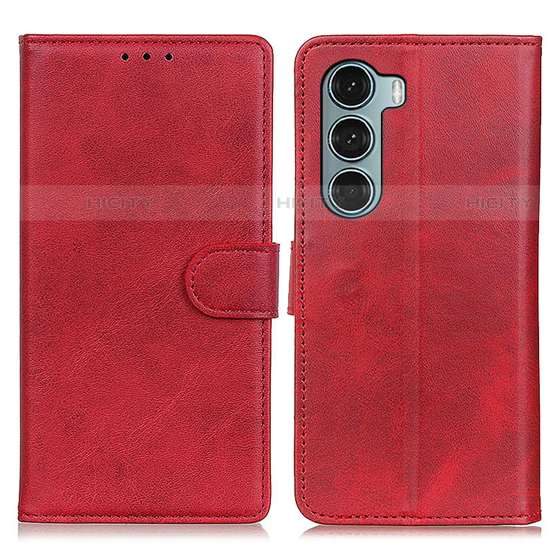 Coque Portefeuille Livre Cuir Etui Clapet A07D pour Motorola Moto G200 5G Rouge Plus