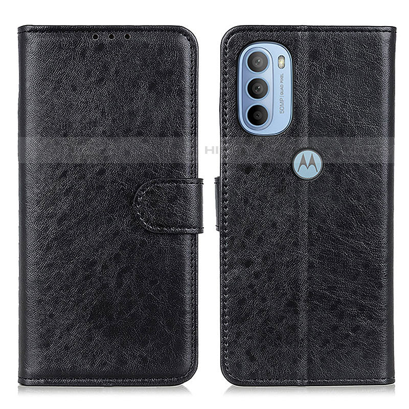 Coque Portefeuille Livre Cuir Etui Clapet A07D pour Motorola Moto G31 Noir Plus