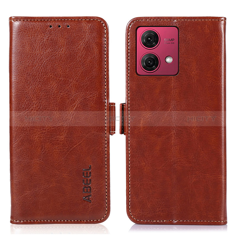 Coque Portefeuille Livre Cuir Etui Clapet A07D pour Motorola Moto G84 5G Marron Plus