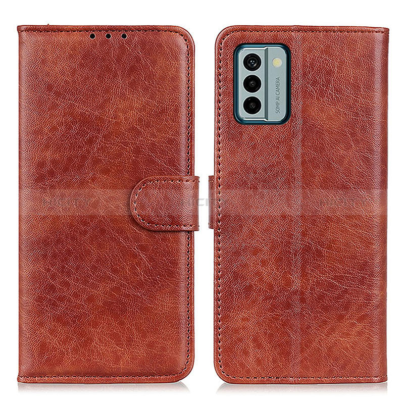 Coque Portefeuille Livre Cuir Etui Clapet A07D pour Nokia G22 Marron Plus