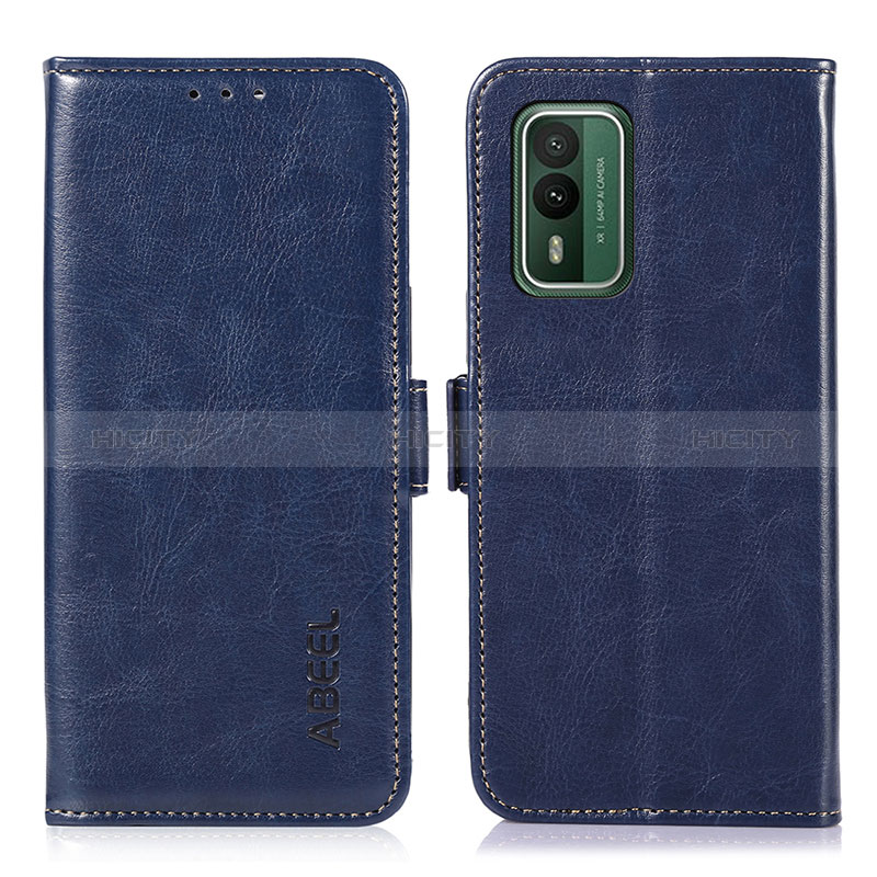 Coque Portefeuille Livre Cuir Etui Clapet A07D pour Nokia XR21 Bleu Plus