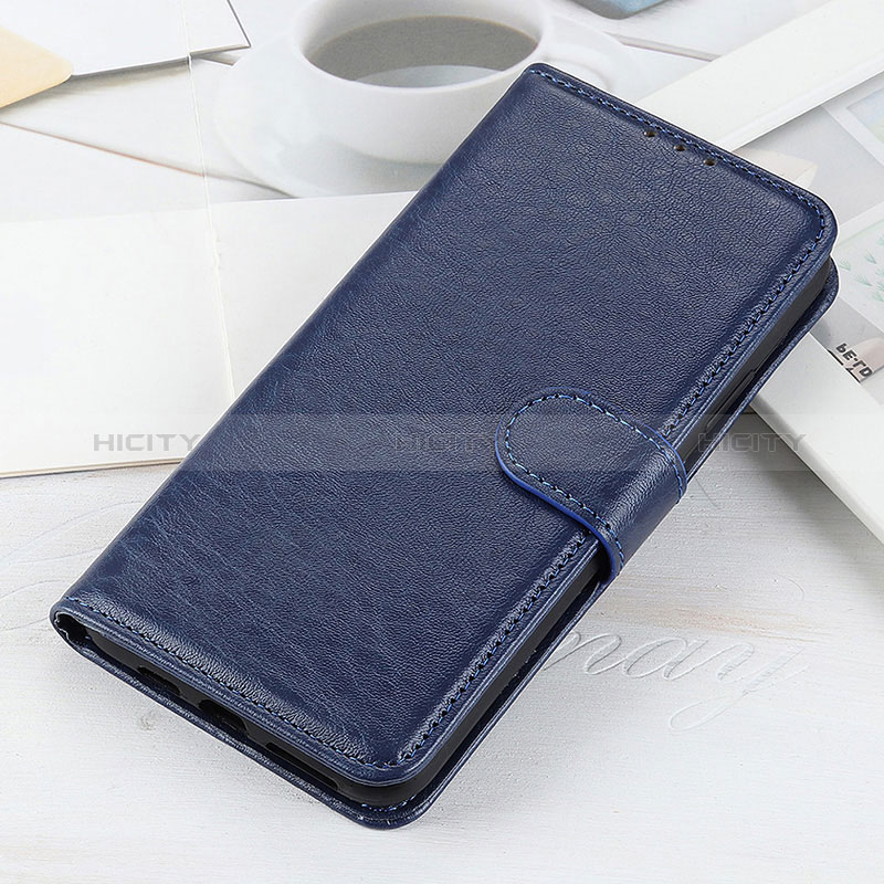 Coque Portefeuille Livre Cuir Etui Clapet A07D pour OnePlus 9 5G Bleu Plus