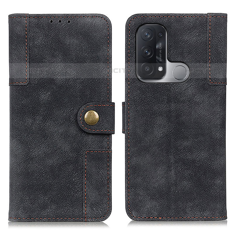 Coque Portefeuille Livre Cuir Etui Clapet A07D pour Oppo Reno5 A Noir Plus