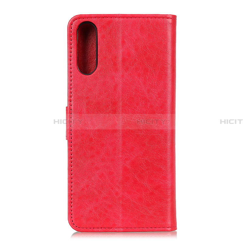 Coque Portefeuille Livre Cuir Etui Clapet A07D pour Samsung Galaxy A02 Rouge Plus