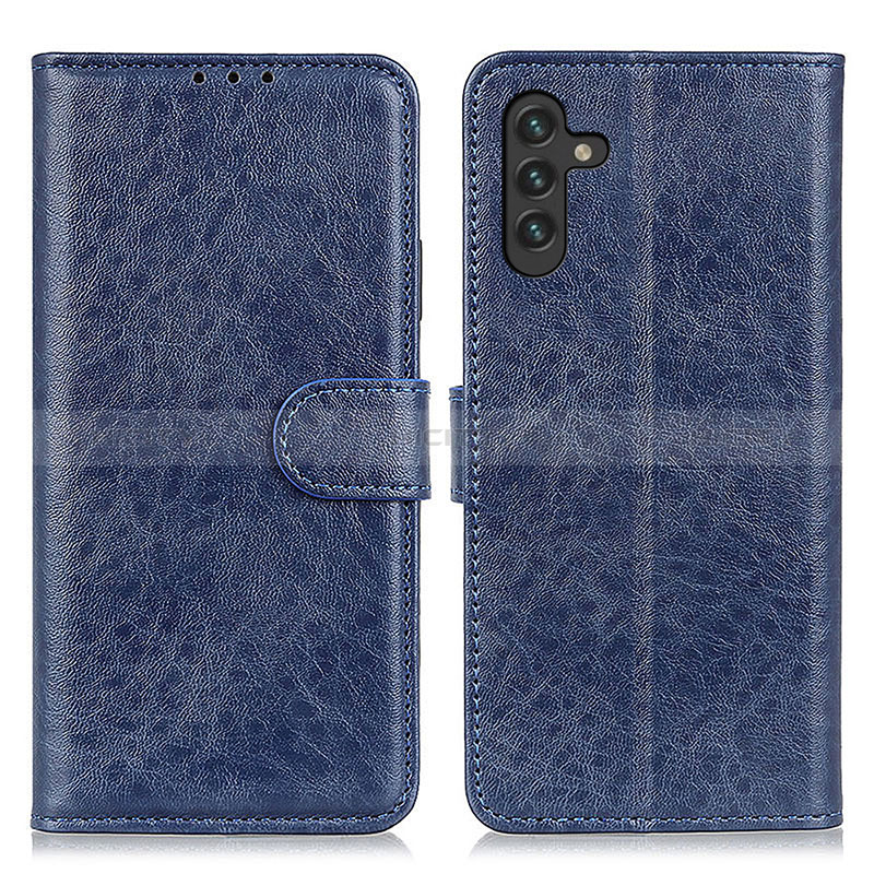 Coque Portefeuille Livre Cuir Etui Clapet A07D pour Samsung Galaxy A04s Bleu Plus