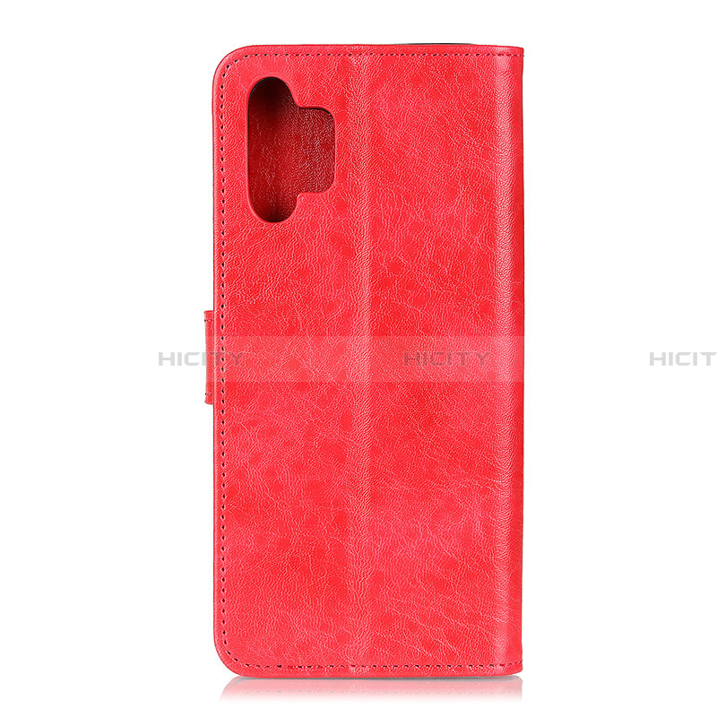 Coque Portefeuille Livre Cuir Etui Clapet A07D pour Samsung Galaxy A32 4G Rouge Plus