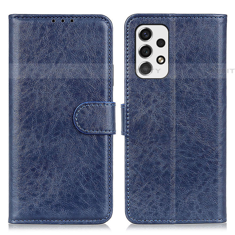 Coque Portefeuille Livre Cuir Etui Clapet A07D pour Samsung Galaxy A53 5G Bleu Plus