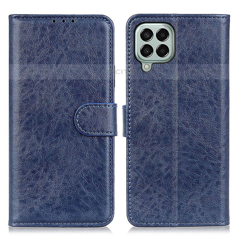 Coque Portefeuille Livre Cuir Etui Clapet A07D pour Samsung Galaxy M33 5G Bleu Plus