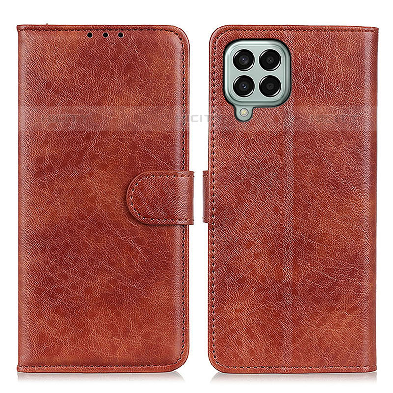 Coque Portefeuille Livre Cuir Etui Clapet A07D pour Samsung Galaxy M33 5G Marron Plus