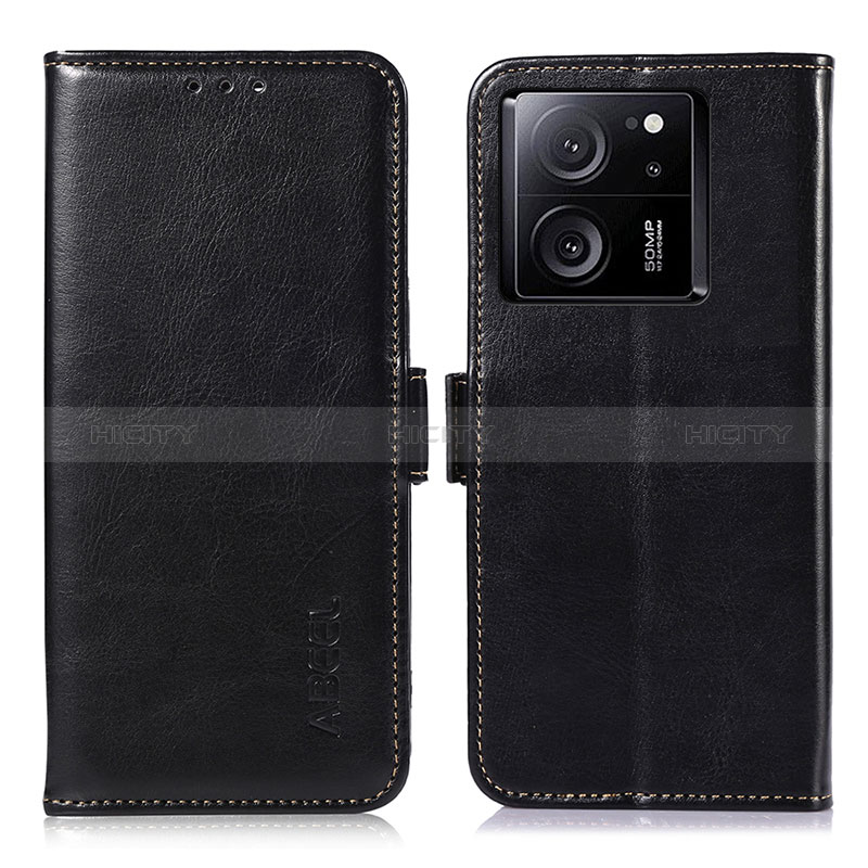 Coque Portefeuille Livre Cuir Etui Clapet A07D pour Xiaomi Mi 13T 5G Noir Plus