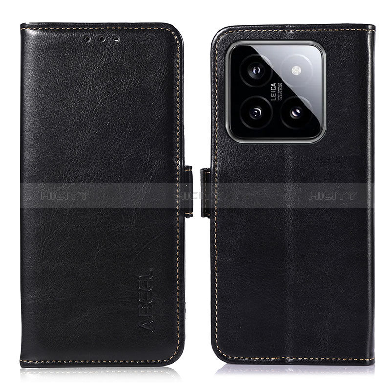 Coque Portefeuille Livre Cuir Etui Clapet A07D pour Xiaomi Mi 14 Pro 5G Noir Plus