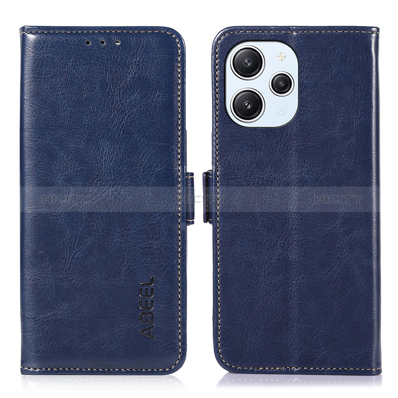 Coque Portefeuille Livre Cuir Etui Clapet A07D pour Xiaomi Redmi 12 4G Bleu Plus