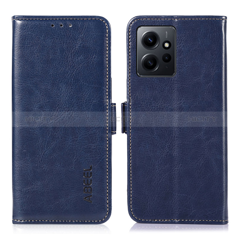 Coque Portefeuille Livre Cuir Etui Clapet A07D pour Xiaomi Redmi Note 12 4G Bleu Plus