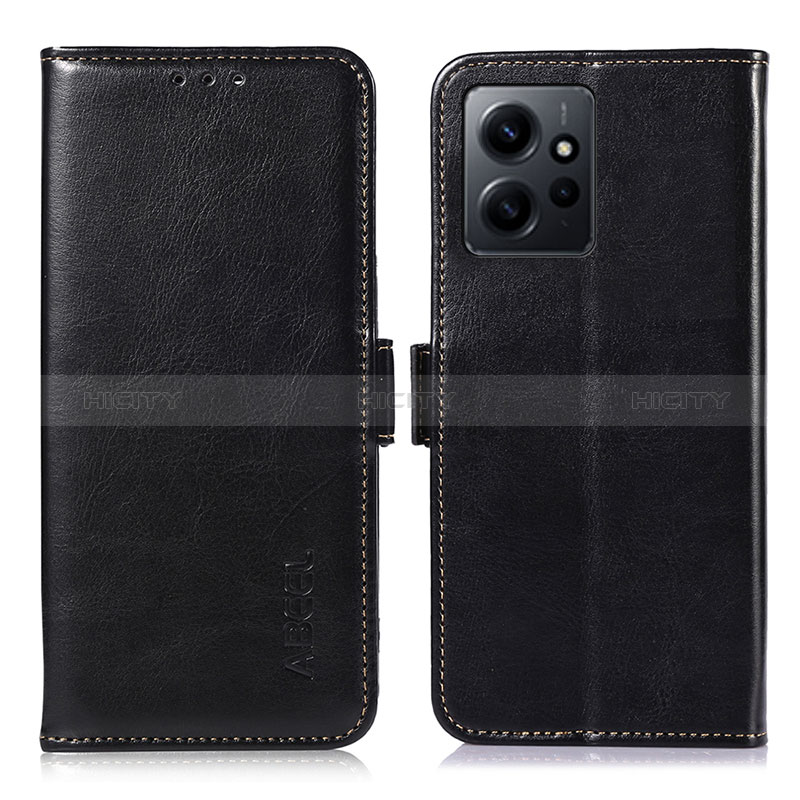 Coque Portefeuille Livre Cuir Etui Clapet A07D pour Xiaomi Redmi Note 12 4G Noir Plus