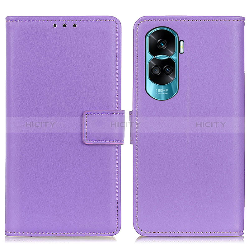 Coque Portefeuille Livre Cuir Etui Clapet A08D pour Huawei Honor 90 Lite 5G Violet Plus