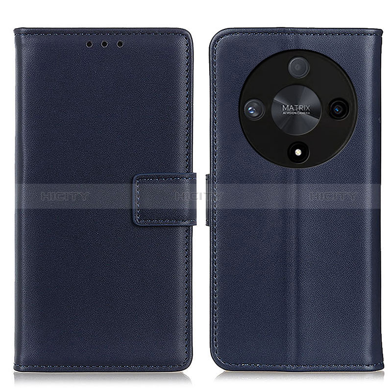 Coque Portefeuille Livre Cuir Etui Clapet A08D pour Huawei Honor Magic6 Lite 5G Bleu Plus