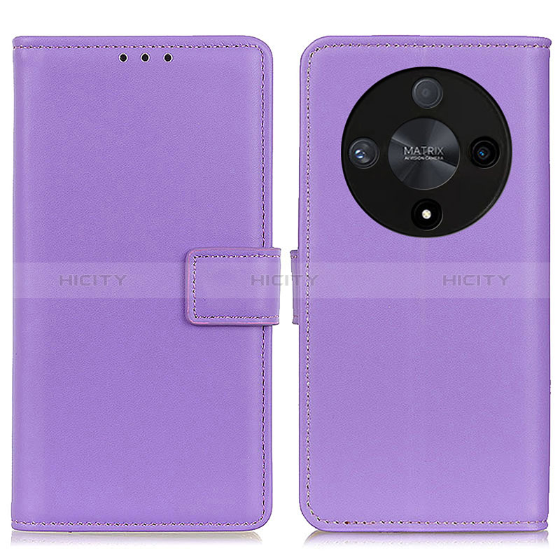 Coque Portefeuille Livre Cuir Etui Clapet A08D pour Huawei Honor Magic6 Lite 5G Violet Plus