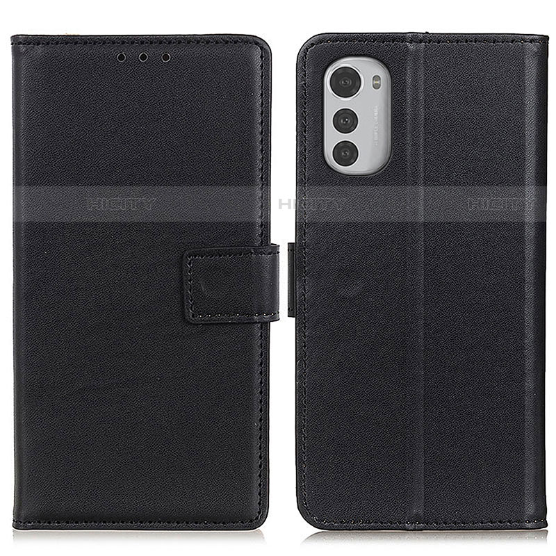 Coque Portefeuille Livre Cuir Etui Clapet A08D pour Motorola Moto E32s Noir Plus