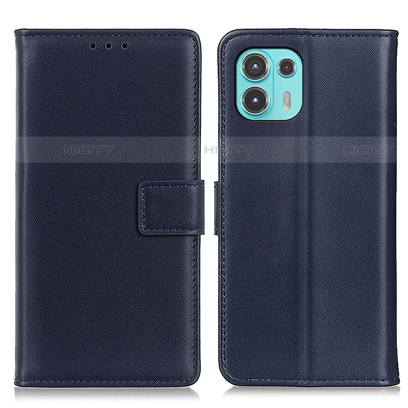 Coque Portefeuille Livre Cuir Etui Clapet A08D pour Motorola Moto Edge 20 Lite 5G Bleu Plus