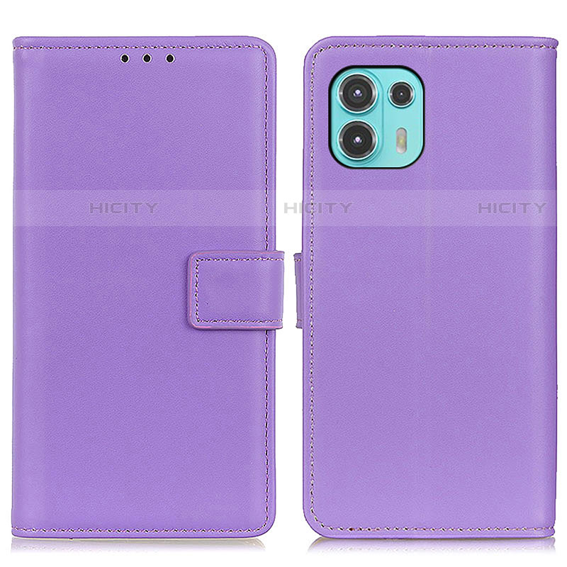 Coque Portefeuille Livre Cuir Etui Clapet A08D pour Motorola Moto Edge 20 Lite 5G Violet Plus