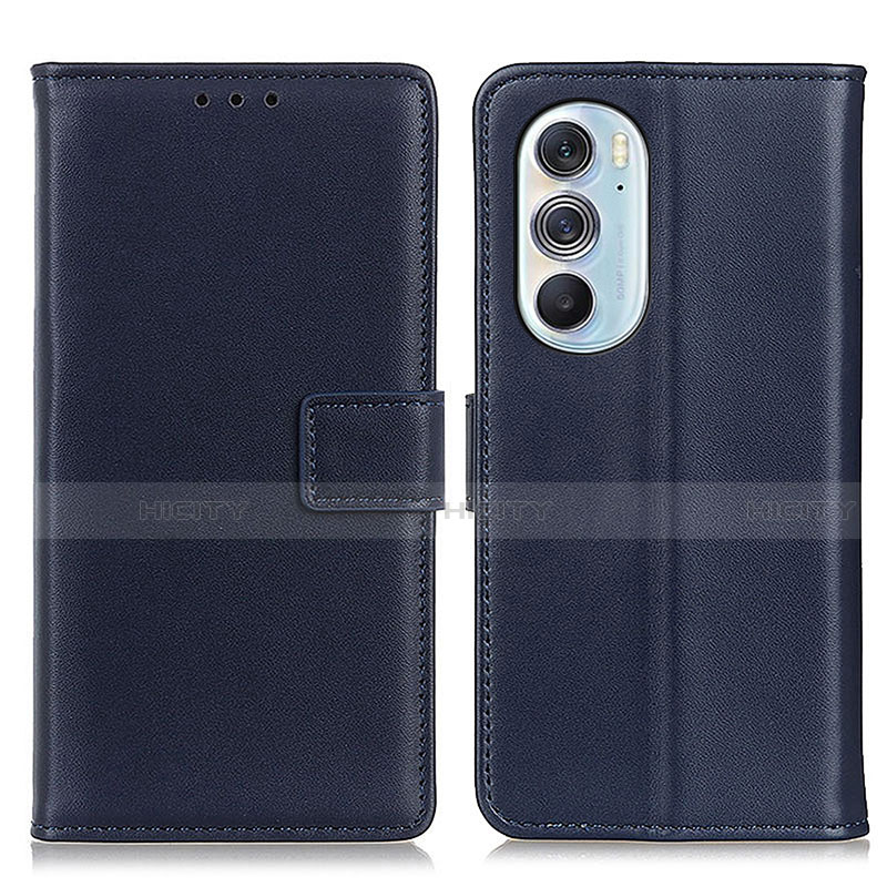 Coque Portefeuille Livre Cuir Etui Clapet A08D pour Motorola Moto Edge 30 Pro 5G Bleu Plus