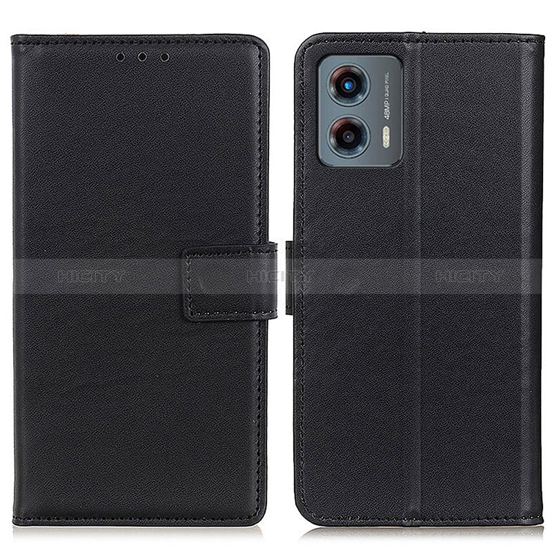 Coque Portefeuille Livre Cuir Etui Clapet A08D pour Motorola Moto G 5G (2023) Noir Plus