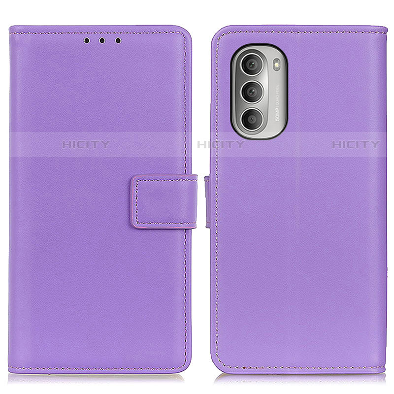 Coque Portefeuille Livre Cuir Etui Clapet A08D pour Motorola Moto G Stylus (2022) 4G Violet Plus