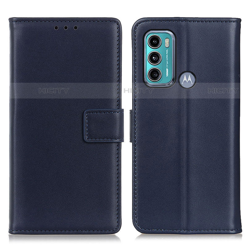 Coque Portefeuille Livre Cuir Etui Clapet A08D pour Motorola Moto G40 Fusion Bleu Plus