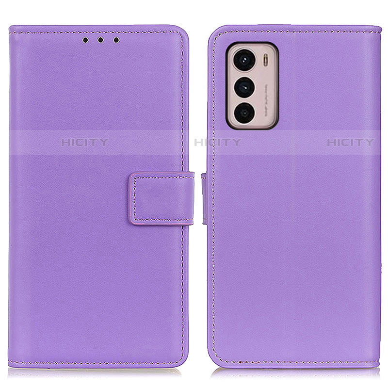 Coque Portefeuille Livre Cuir Etui Clapet A08D pour Motorola Moto G42 Violet Plus