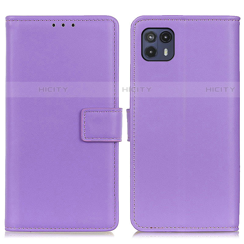 Coque Portefeuille Livre Cuir Etui Clapet A08D pour Motorola Moto G50 5G Violet Plus