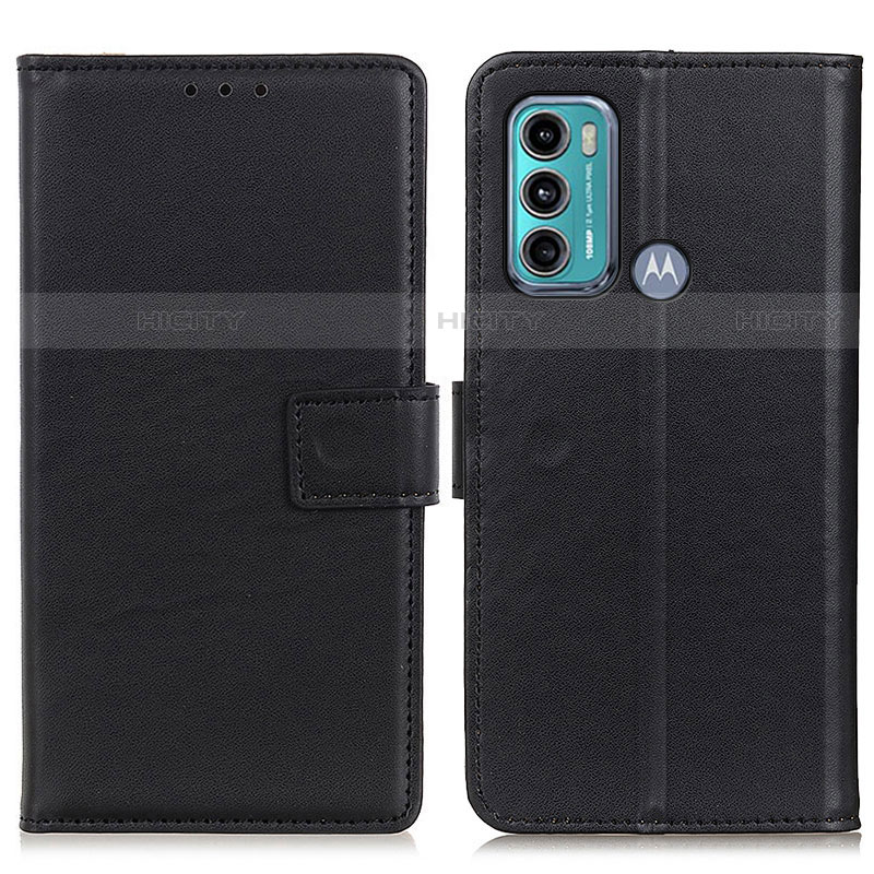 Coque Portefeuille Livre Cuir Etui Clapet A08D pour Motorola Moto G60 Noir Plus