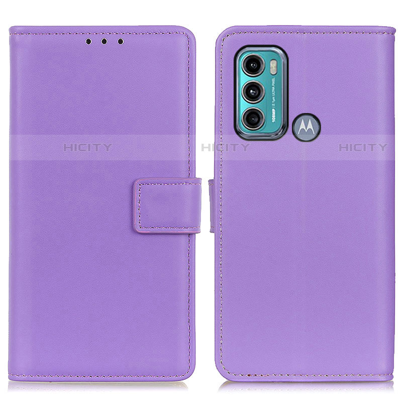 Coque Portefeuille Livre Cuir Etui Clapet A08D pour Motorola Moto G60 Violet Plus