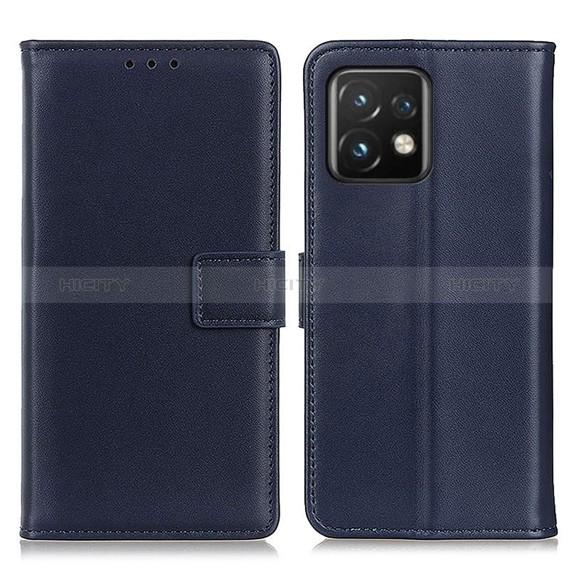 Coque Portefeuille Livre Cuir Etui Clapet A08D pour Motorola Moto X40 5G Bleu Plus