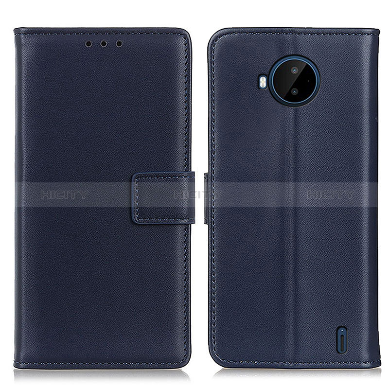 Coque Portefeuille Livre Cuir Etui Clapet A08D pour Nokia C20 Plus Bleu Plus