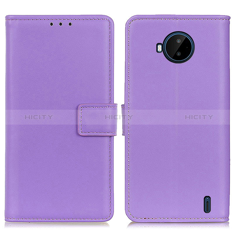 Coque Portefeuille Livre Cuir Etui Clapet A08D pour Nokia C20 Plus Violet Plus