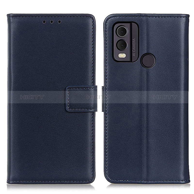 Coque Portefeuille Livre Cuir Etui Clapet A08D pour Nokia C22 Bleu Plus