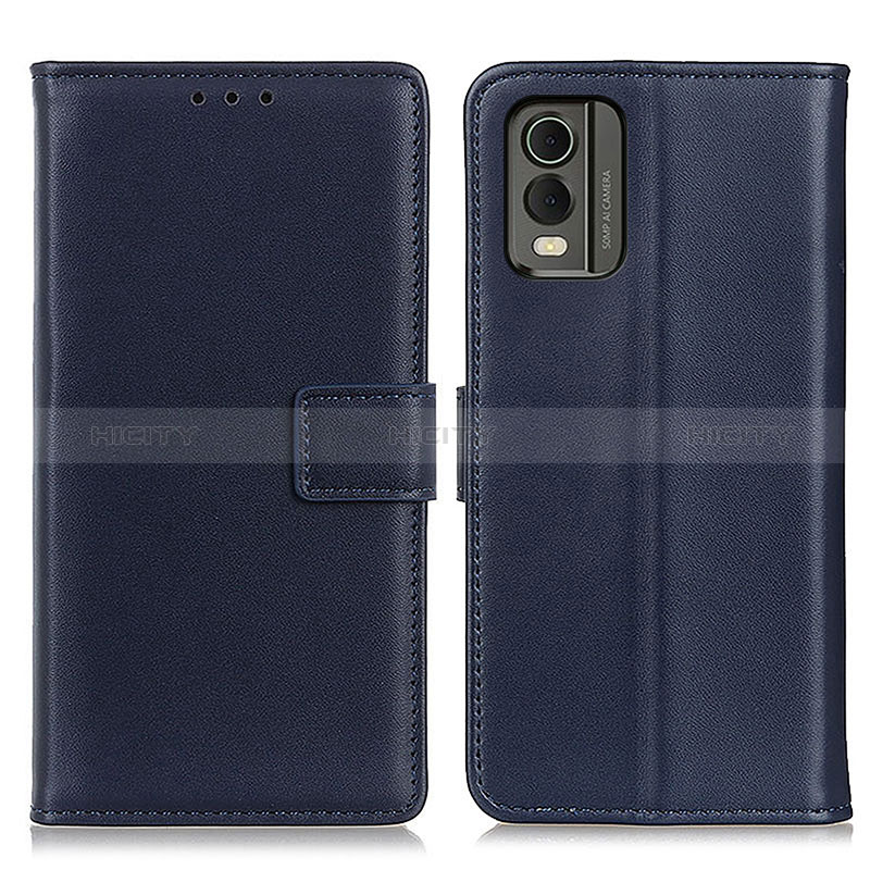 Coque Portefeuille Livre Cuir Etui Clapet A08D pour Nokia C32 Bleu Plus