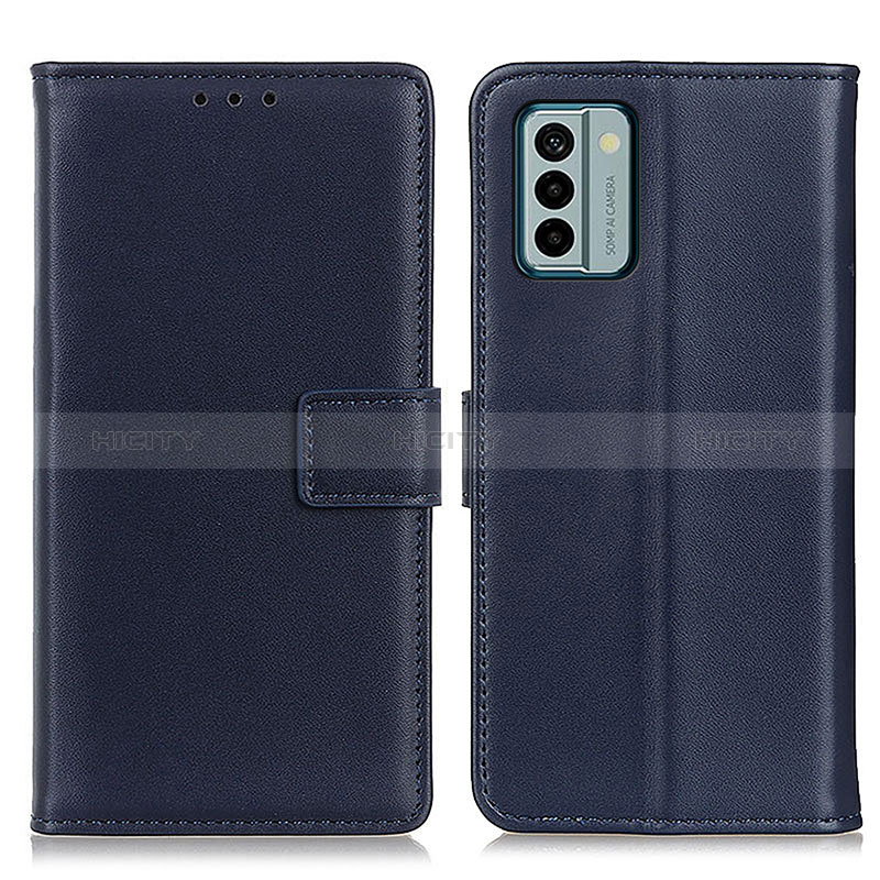 Coque Portefeuille Livre Cuir Etui Clapet A08D pour Nokia G22 Bleu Plus