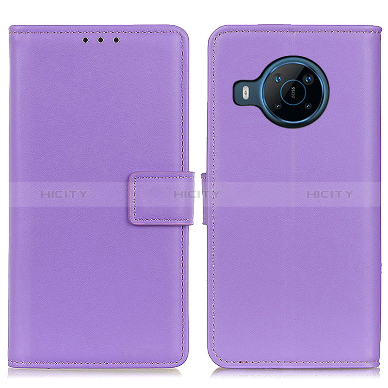 Coque Portefeuille Livre Cuir Etui Clapet A08D pour Nokia X100 5G Violet Plus